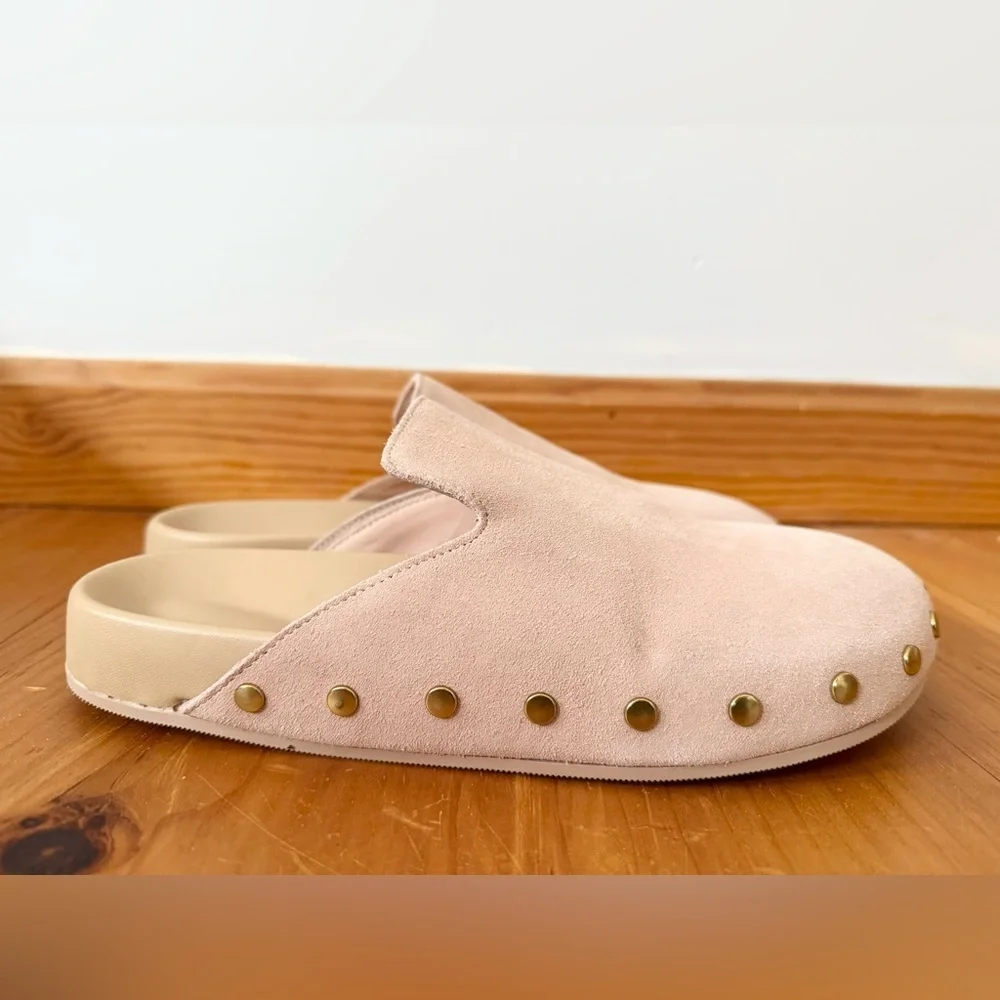 NEW J. Crew Pacific Suede Studded Clog | Size 8.5